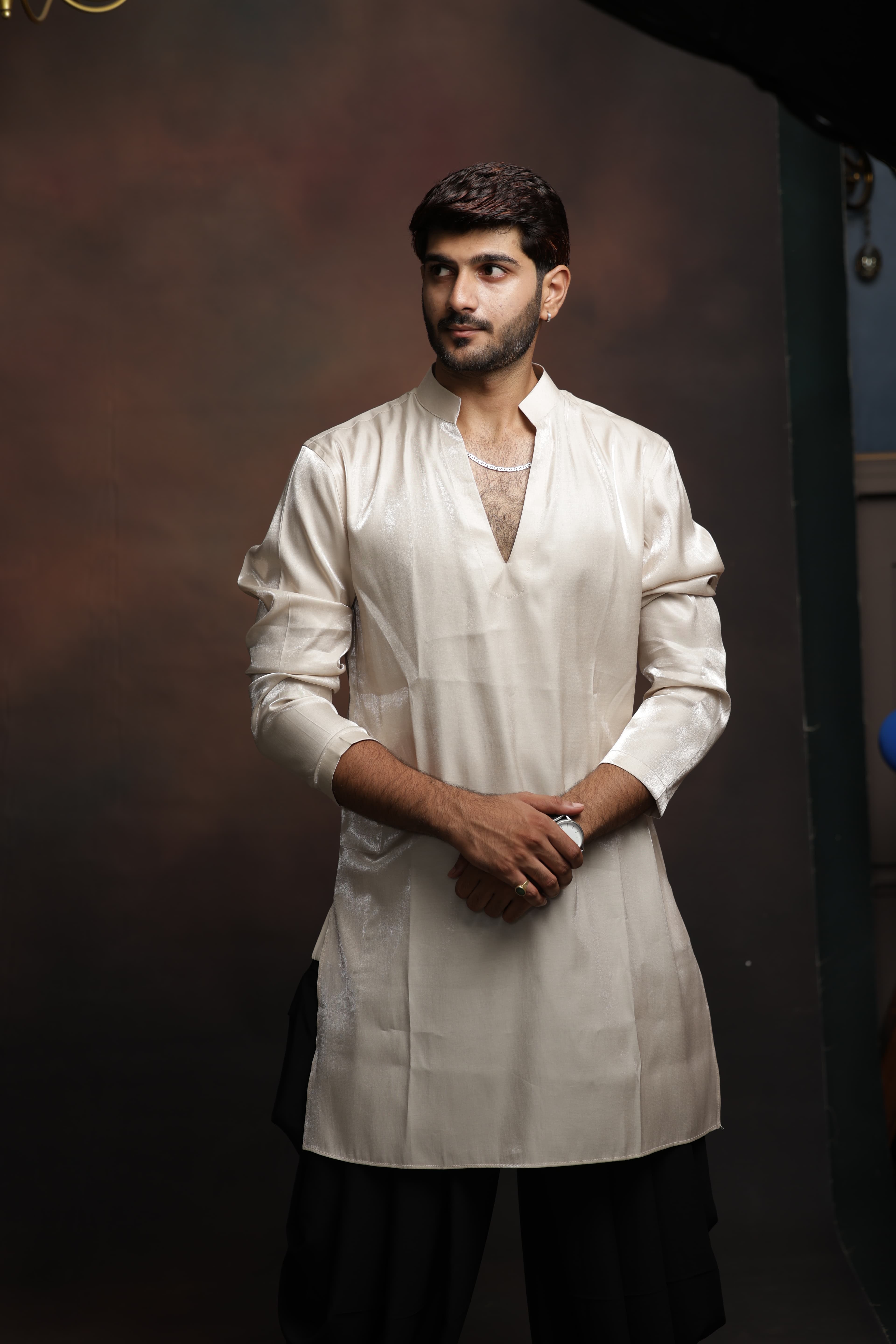 Ivory Lustre Kurta
